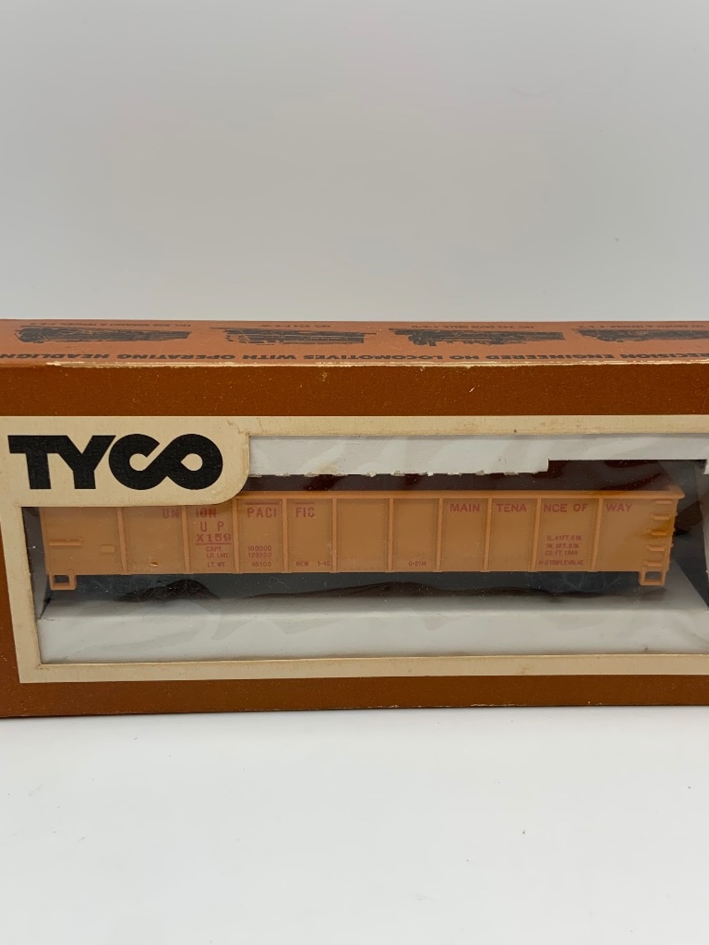 Vintage Tyco Union Pacific Gondola Car W/ Pipe Load 341B HO Scale Model Train